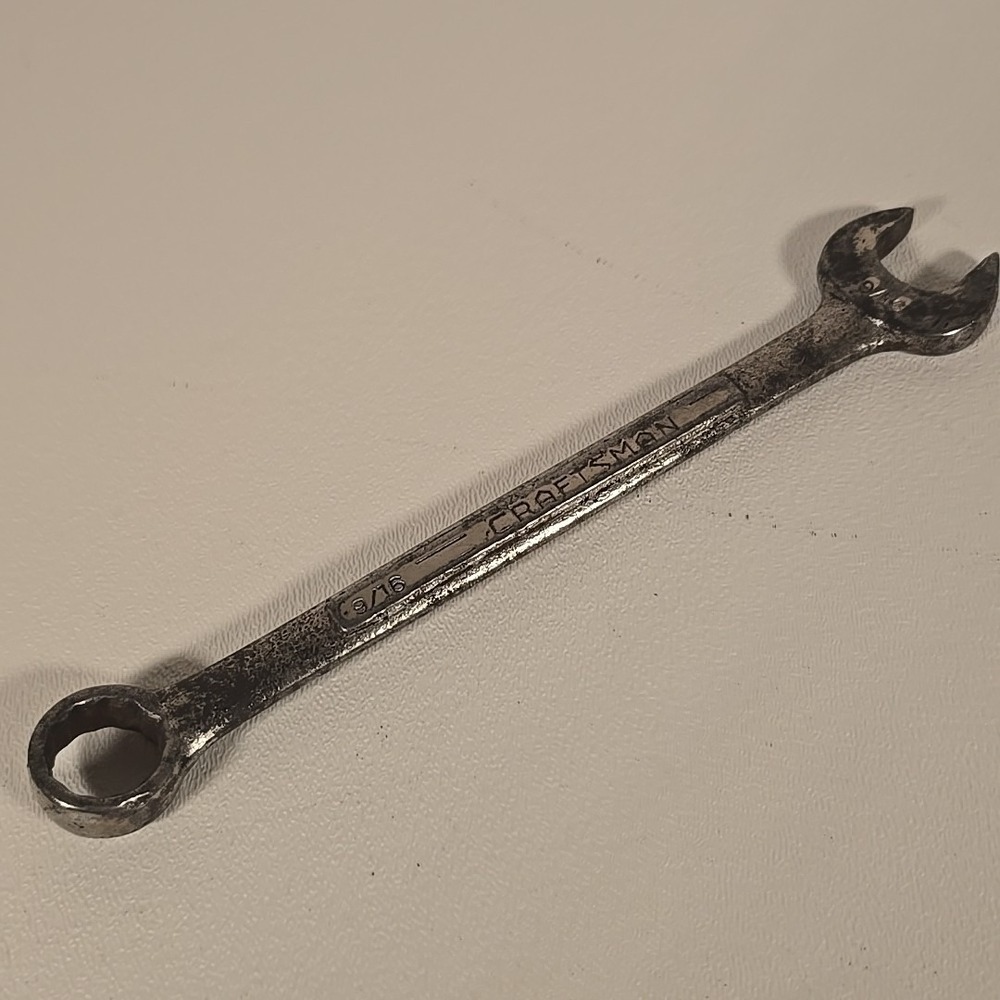 Vintage Craftsman V= Series 9/16" 12 Point SAE Combination Wrench  USA
